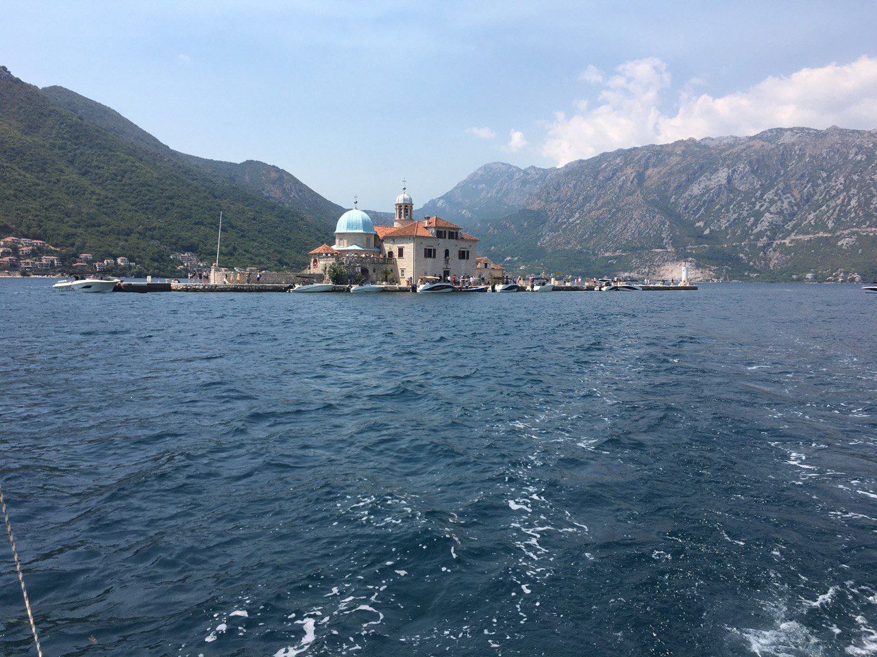 Motor boat trips along the Bay of Kotor