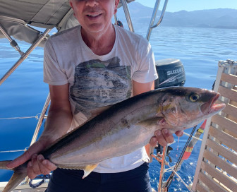 Fishing from sailing yacht, Рыбалка, Черногория, Луштица