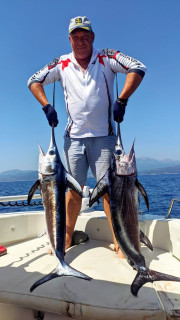 fishing from a moving boat, Fishing, Montenegro, Herceg Novi