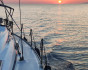 Enchanting sunset on a sailing yacht from Bar, One day charter, Montenegro, Bar